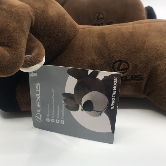 Turbo The Moose Plush Lexus Brown Moose Stuffed Animal Lot of 2 - Picture 3 of 8